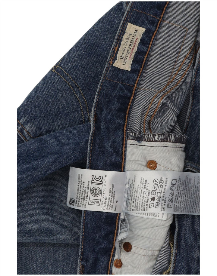 Levi's Herre 501 lige jeans W34 L30 blå bomuld