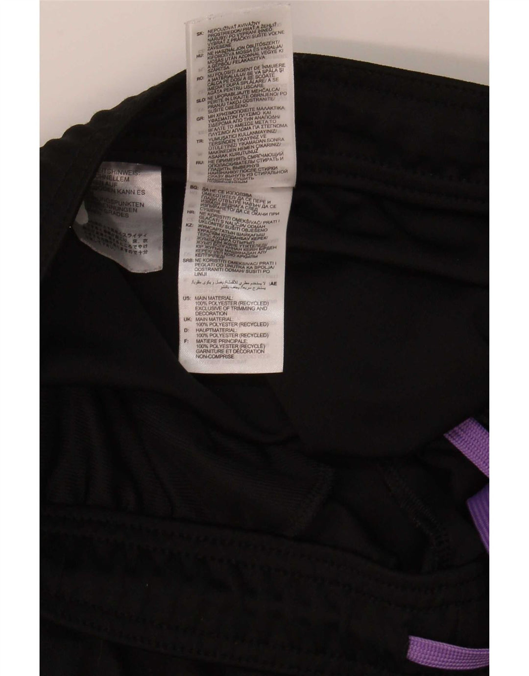 Adidas Træningsdragtsbukser til kvinder UK 12/14 Medium Sort Polyester