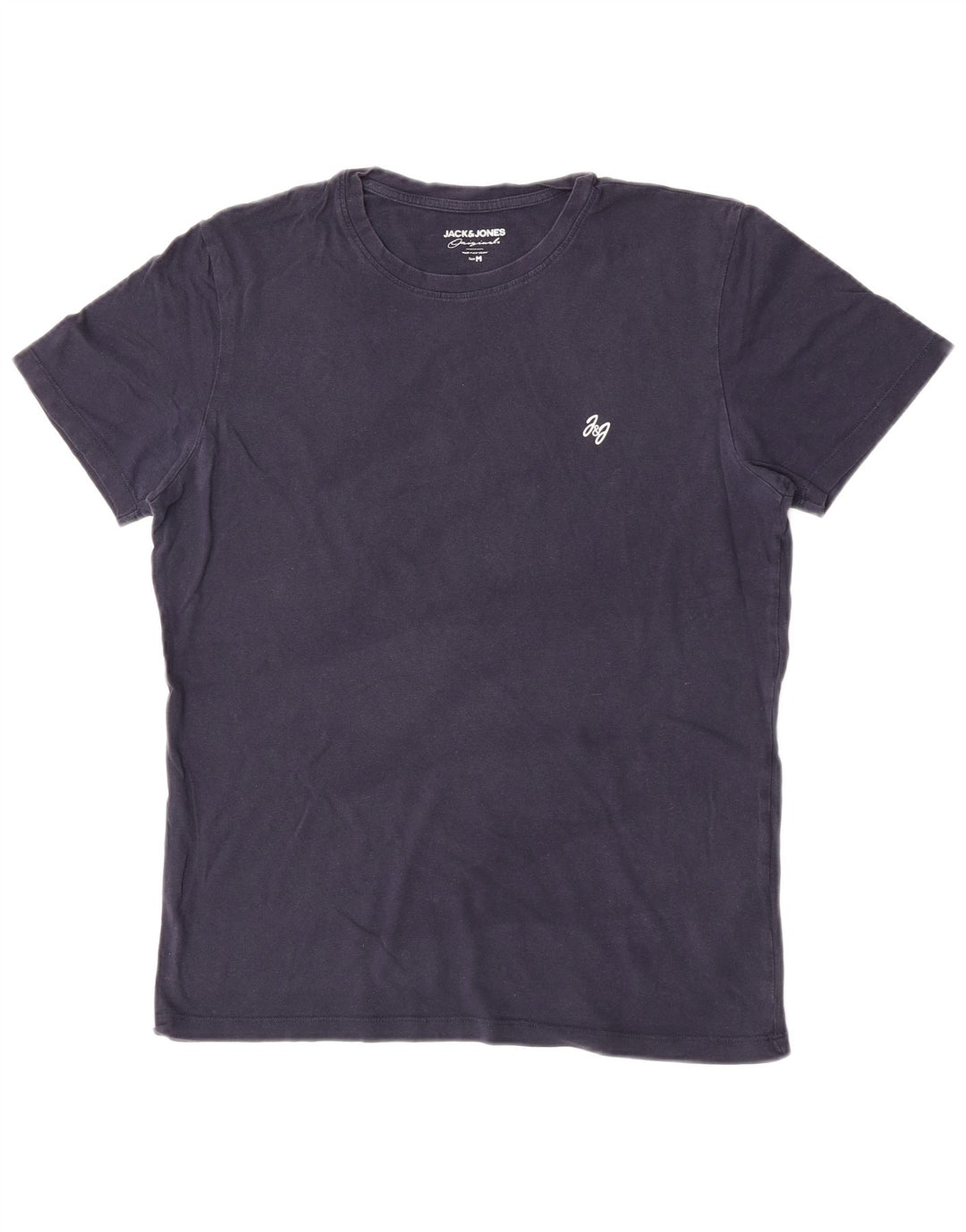 Jack & Jones Herre T-Shirt Top Medium Marineblå Bomuld
