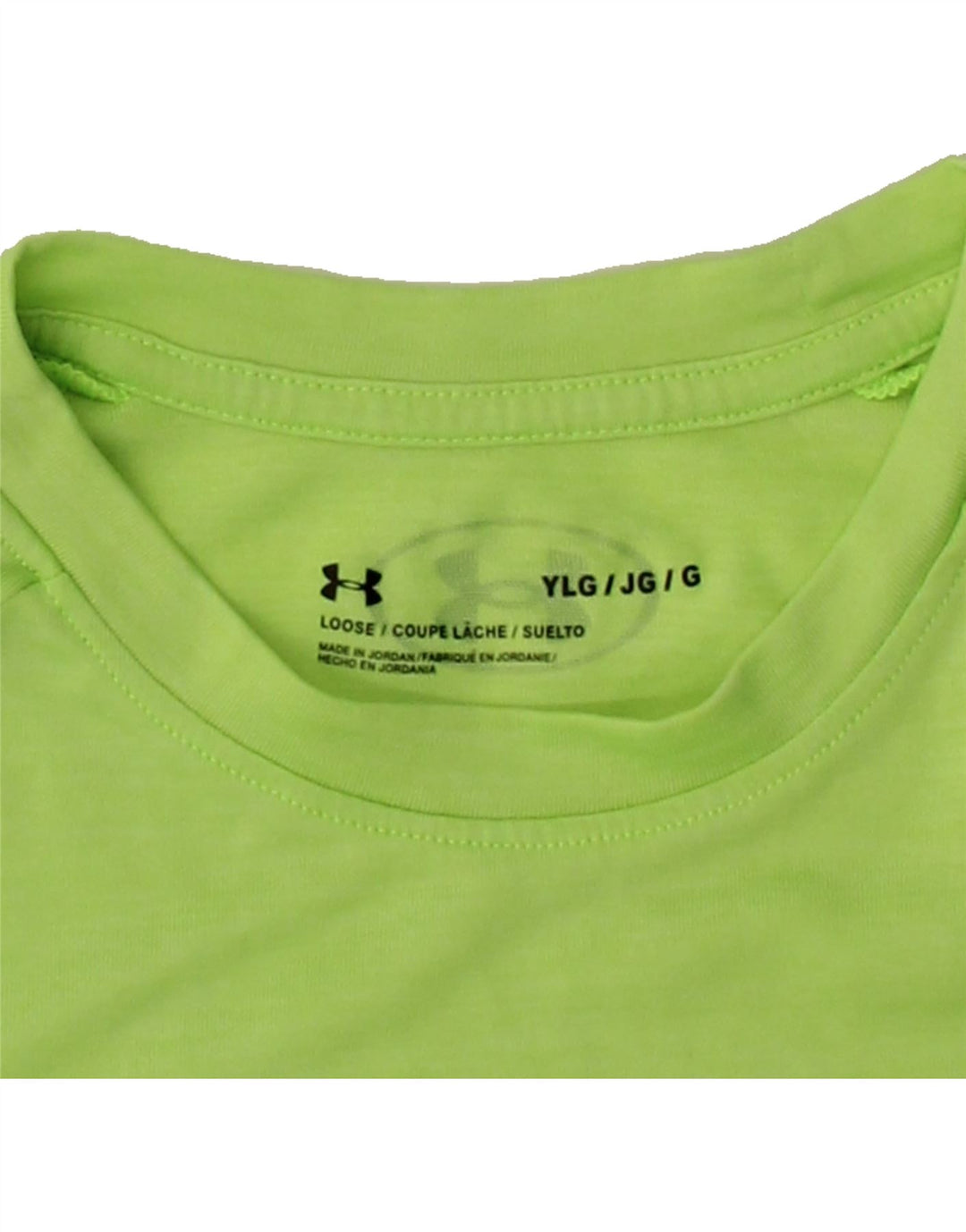 UNDER ARMOUR Boys T-Shirt Top 11-12 Years Large Green Polyester Vintage Under Armour and Second-Hand Under Armour from Messina Hembry 
