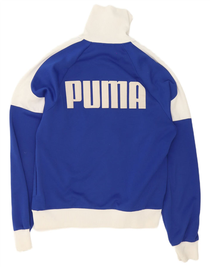Puma Herre grafisk træningsdragt Topjakke Medium Blue Colourblock Polyester