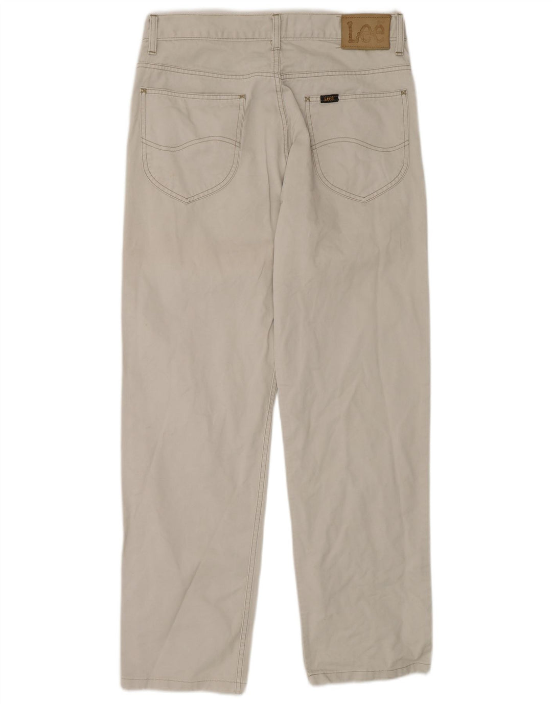 Lee Herre Chicago Straight Jeans W34 L30 Hvid Bomuld