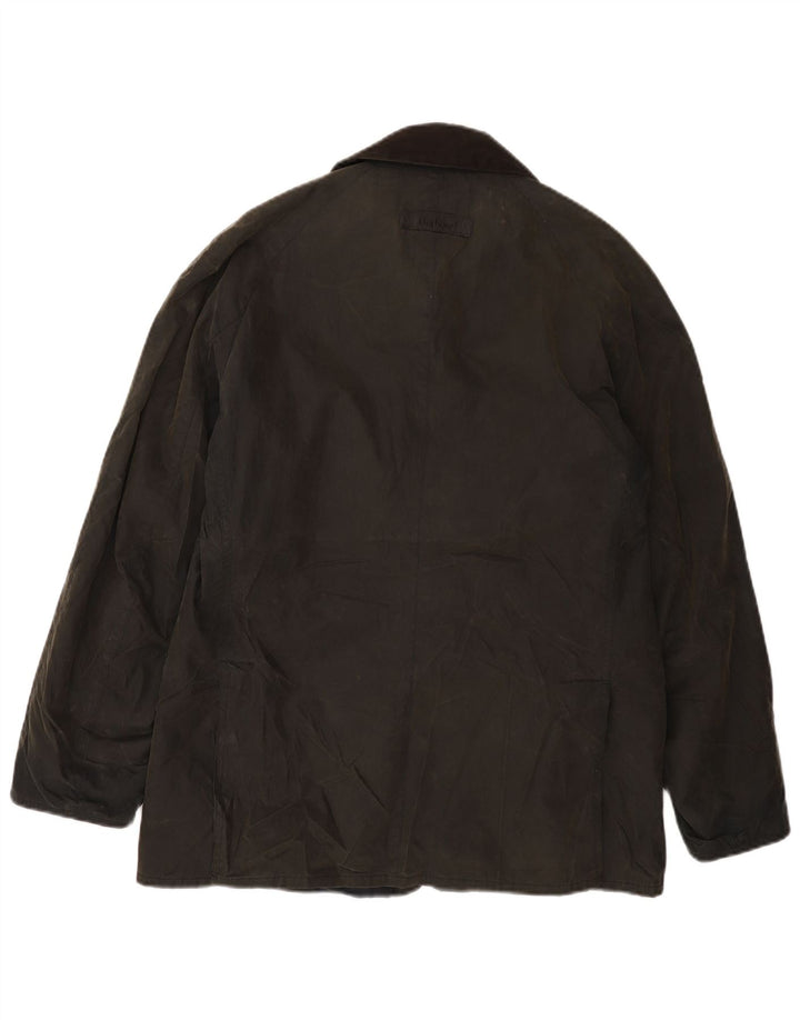 Barbour Herre vokset bomuldsjakke UK 38 Medium Grå Bomuld Classic