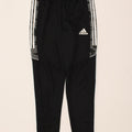 ADIDAS Mens Graphic Tracksuit Trousers Small  Black Polyester Vintage Adidas and Second-Hand Adidas from Messina Hembry 