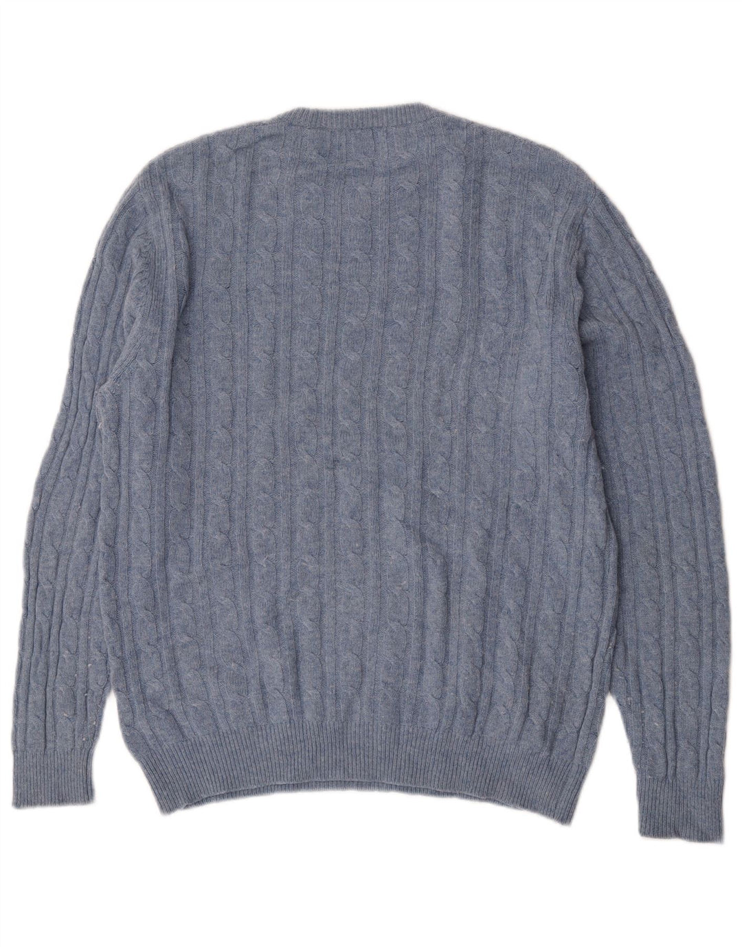 Jack Wills Herre The Marlow Crew Neck Jumper Sweater Large Blue Wool