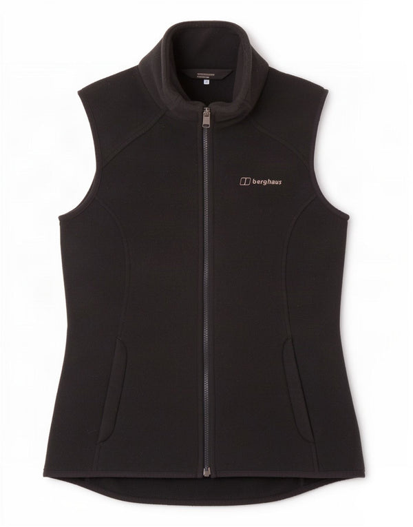 Berghaus Dame Fleece Gilet UK 10 Small Black Polyester