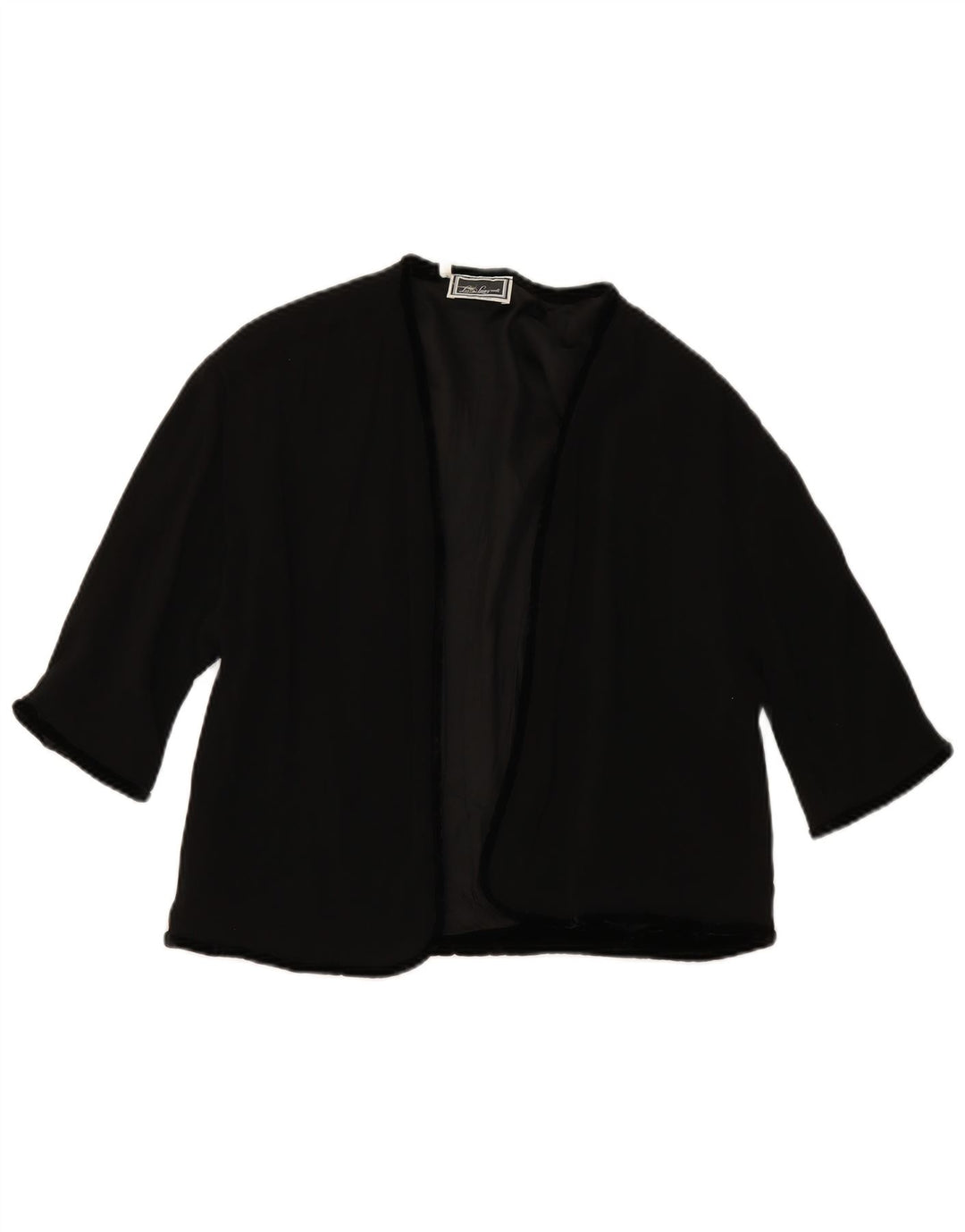 LUISA SPAGNOLI Dame Open Blazer Jacket IT 46 Large Black