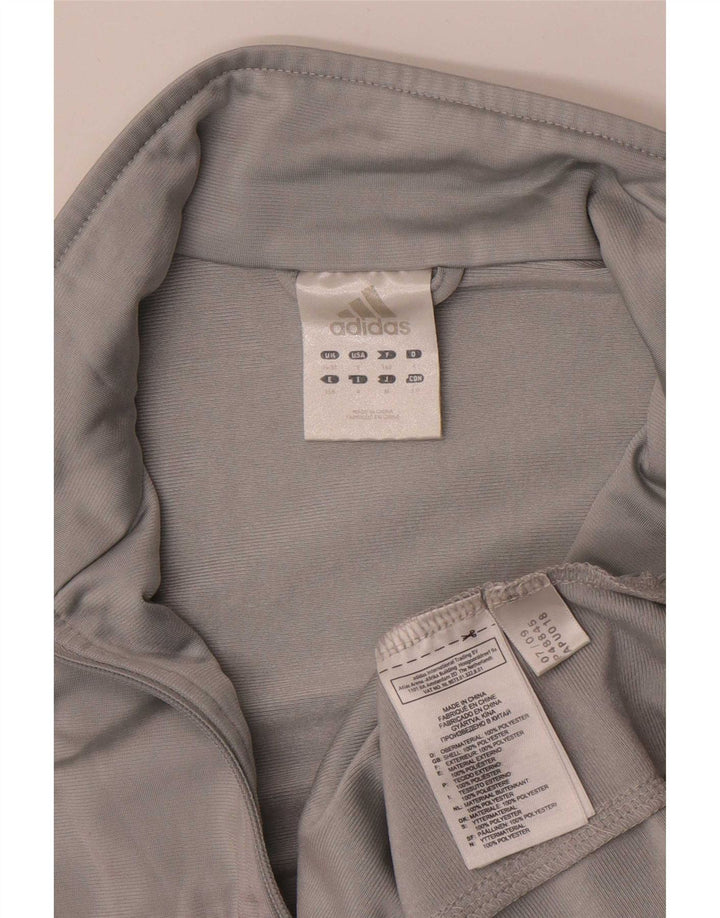 Adidas Træningsdragt til mænd Topjakke UK 36/38 Small Grey Colourblock Polyester