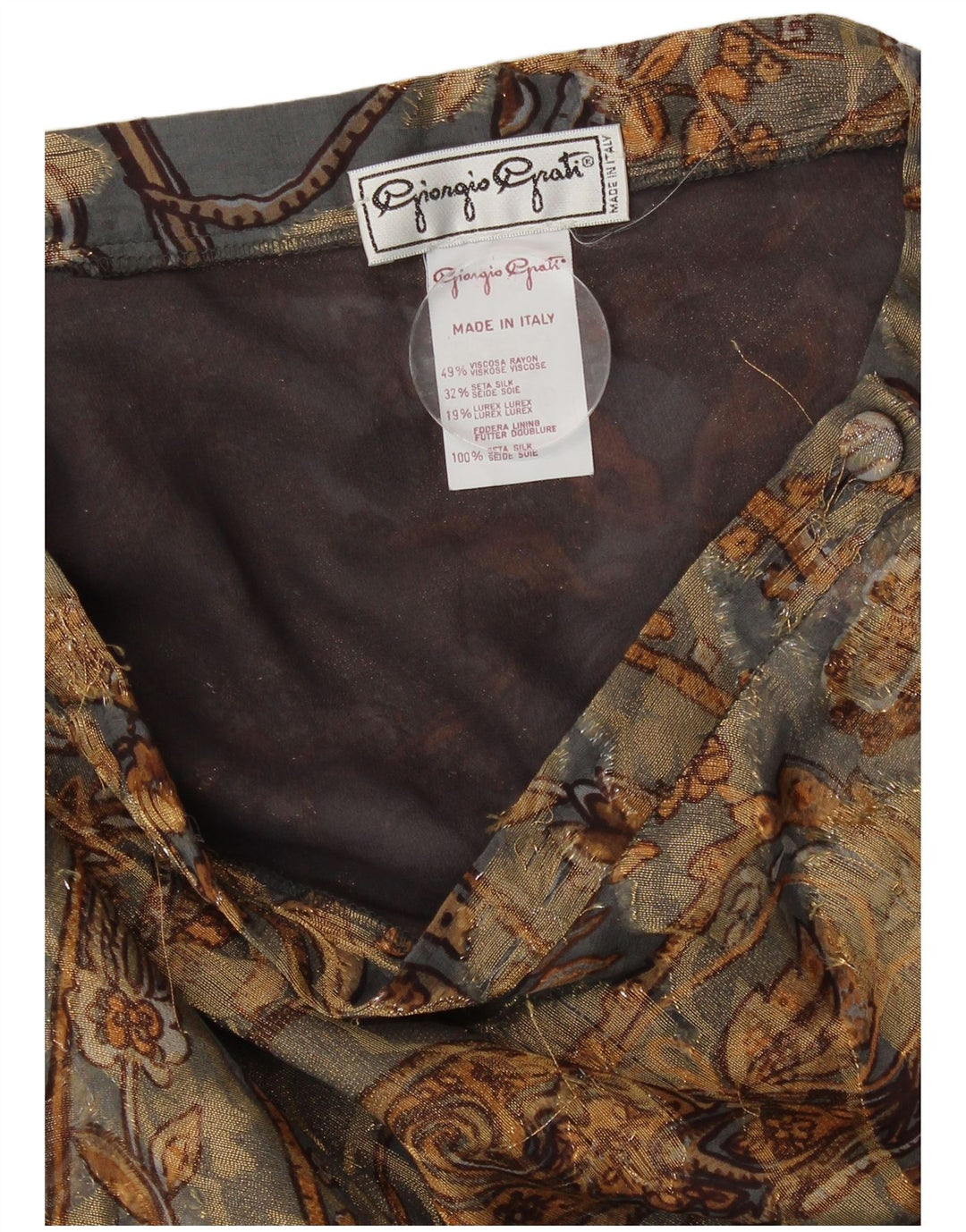 Giorgio Grati Dame Maxi Nederdel W26 Lille flerfarvet Paisley Viscose