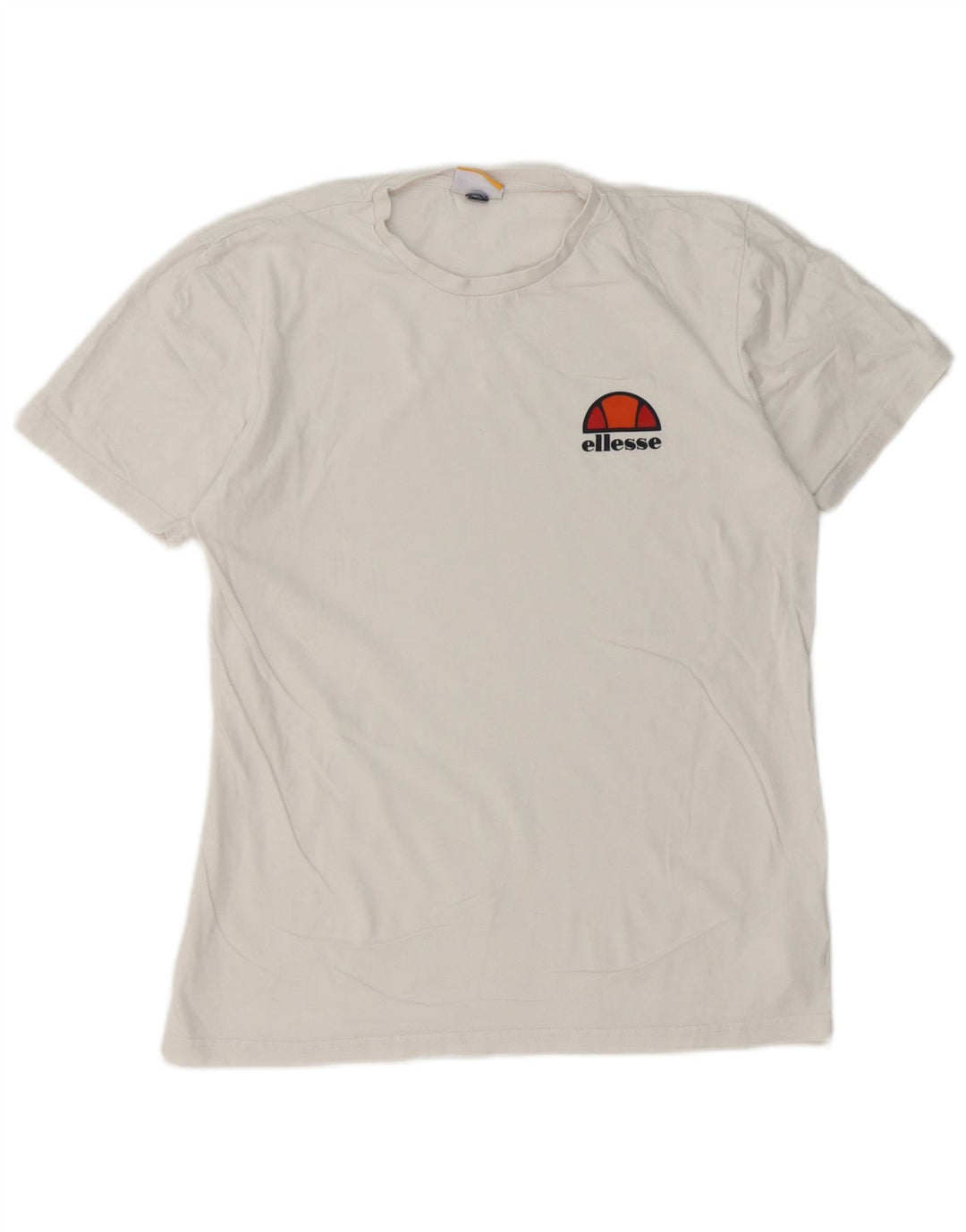 Ellesse Herre T-Shirt Top Lille Hvid Bomuld