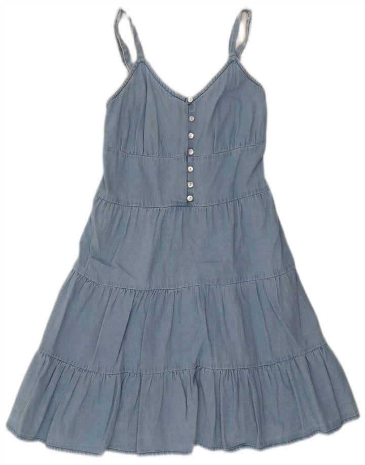 Lipsy Womens Sundress UK 8 Small Blue Cotton