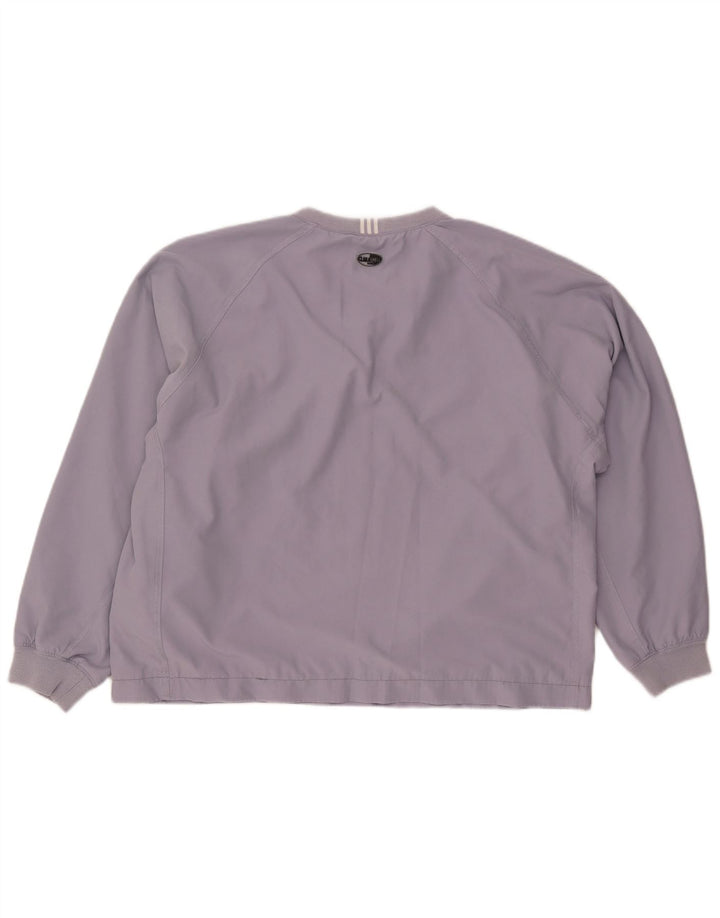 ADIDAS Dame Climashell Pullover Træningsdragt Top UK 16 Large Purple