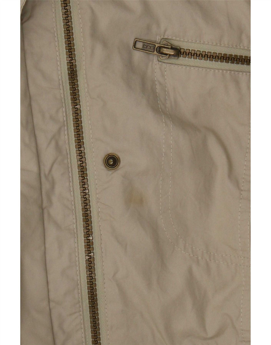 Marks & Spencer Kvinder Utility Jacket UK 16 Stor Beige Bomuld