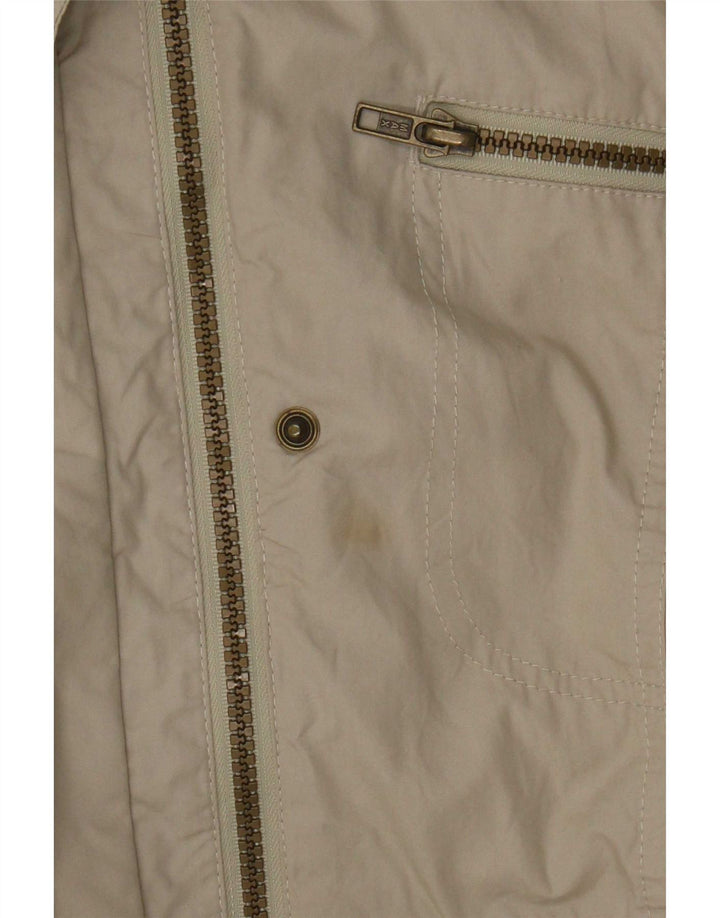 Marks & Spencer Kvinder Utility Jacket UK 16 Stor Beige Bomuld
