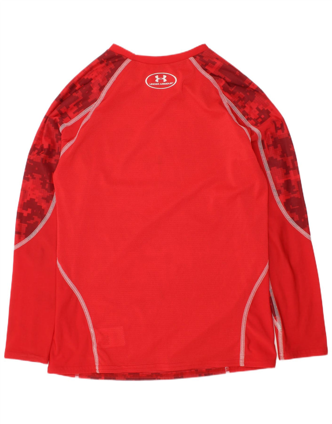 UNDER ARMOUR Drenge Heat Gear Grafisk Top Langærmet 13-14 år XL Rød