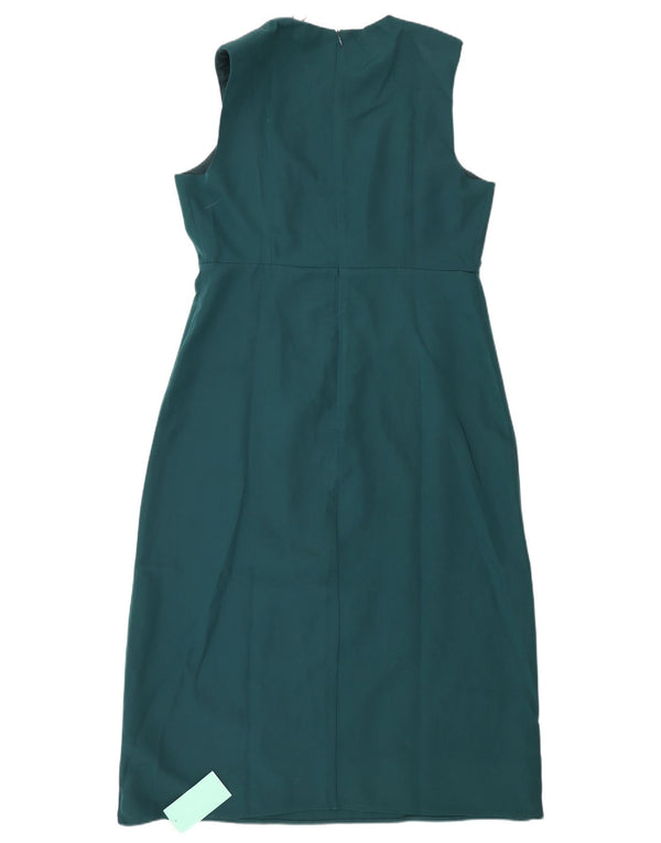 Principper Kvinders Ærmeløs Skede Kjole UK 16 Large Green Colourblock