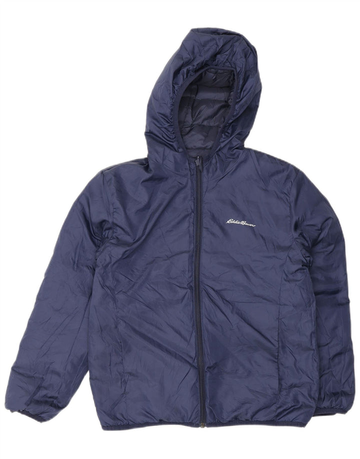Eddie Bauer drenge hættejakke 10-11 år medium marineblå