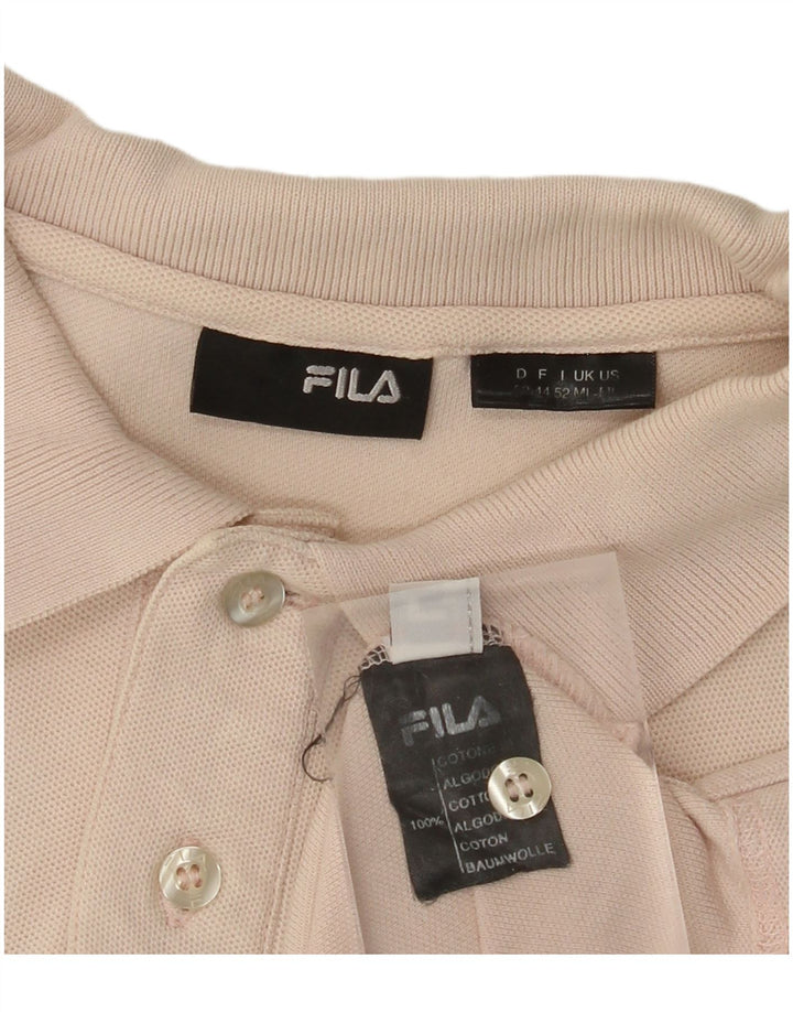 FILA Poloshirt til mænd Medium Beige Bomuld