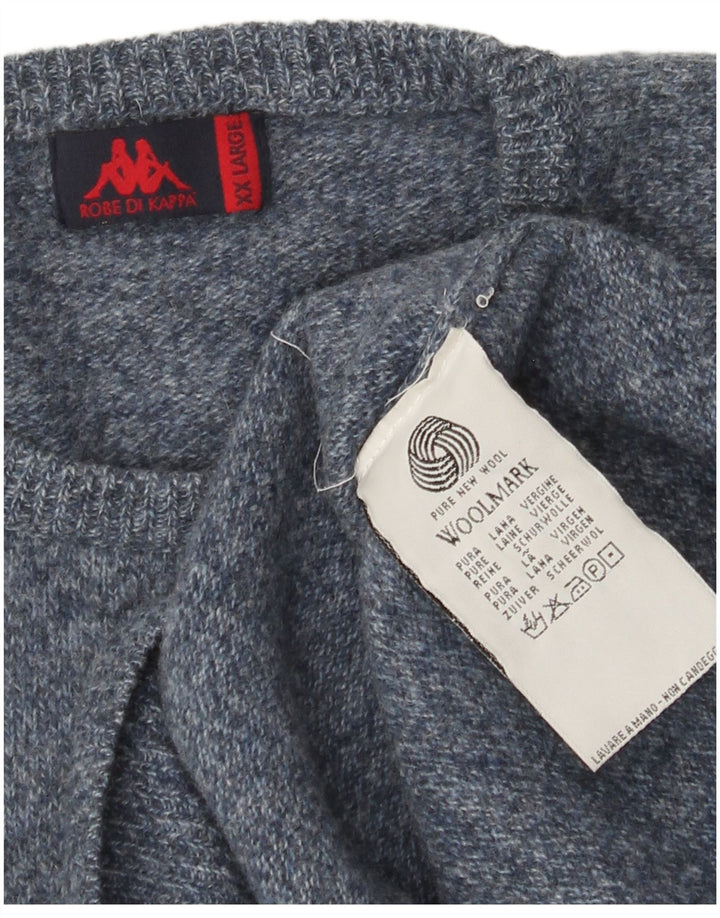 Kappa dame sweater med rund hals DK 20 2XL blå uld
