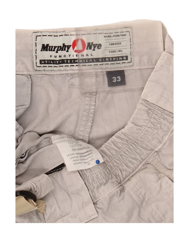 Murphy & Nye Herre joggers Cargo Bukser W33 L32 Grå Bomuld