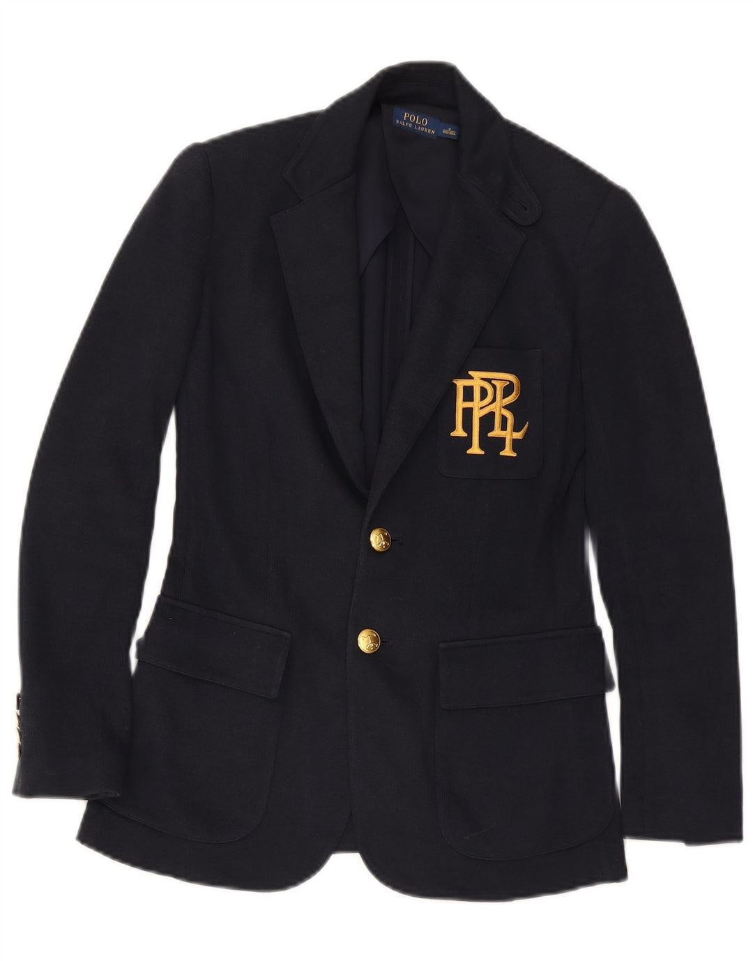Polo Ralph Lauren Dame 2-knaps blazerjakke US 0 XS Marineblå Bomuld