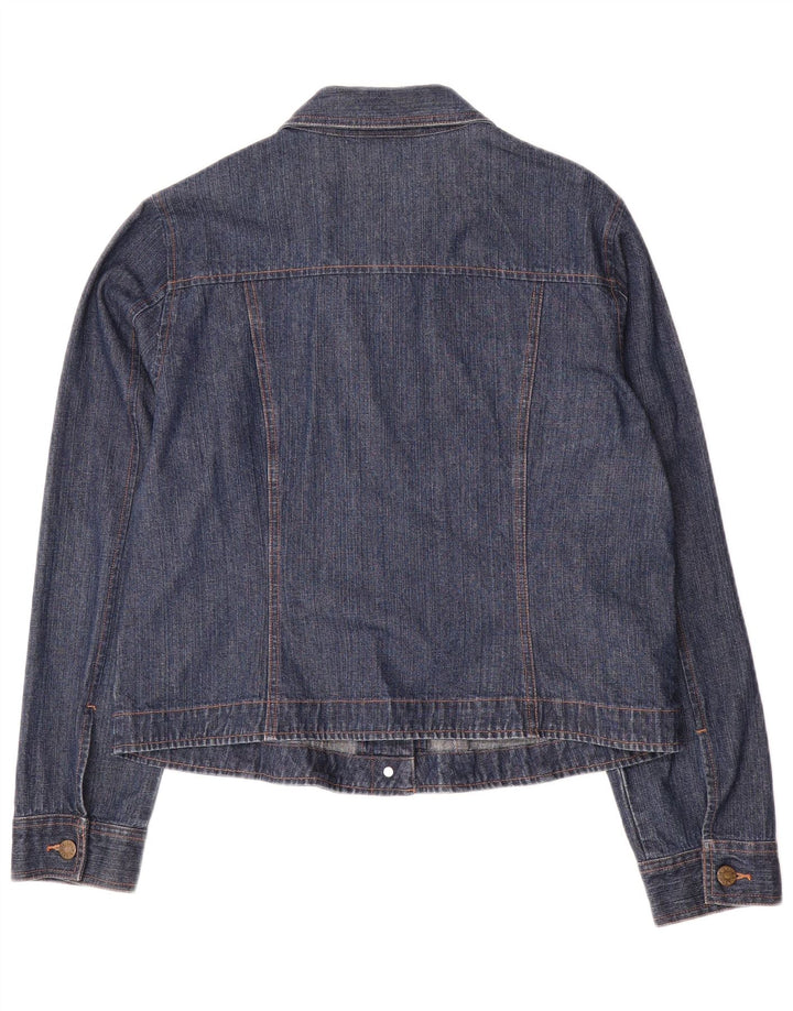 Laura Ashley Dame denimjakke UK 16 Stor Blå Bomuld