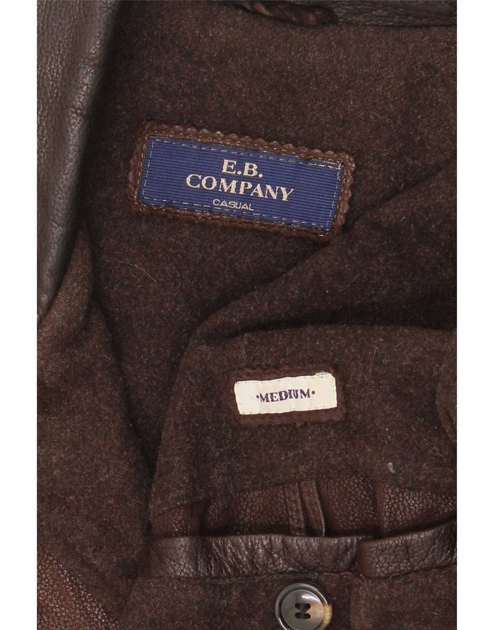 E.B. Company Herre læderfrakke UK 38 Medium Brown