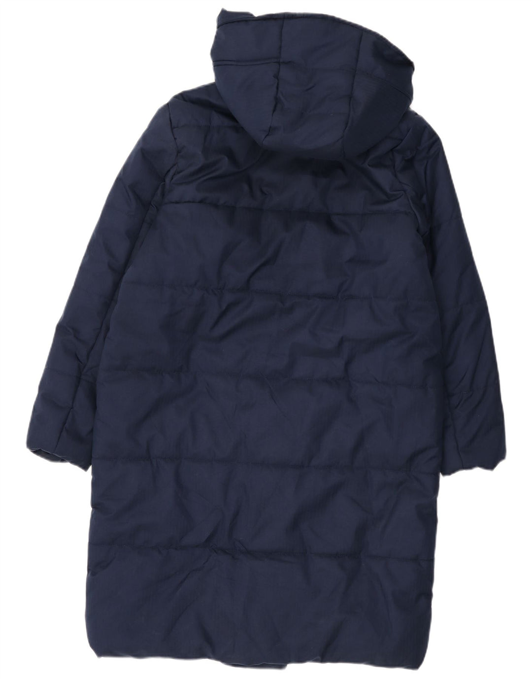 Besætningstøj Dame Hætte Oversized Polstret Frakke UK 8 Small Navy Blue