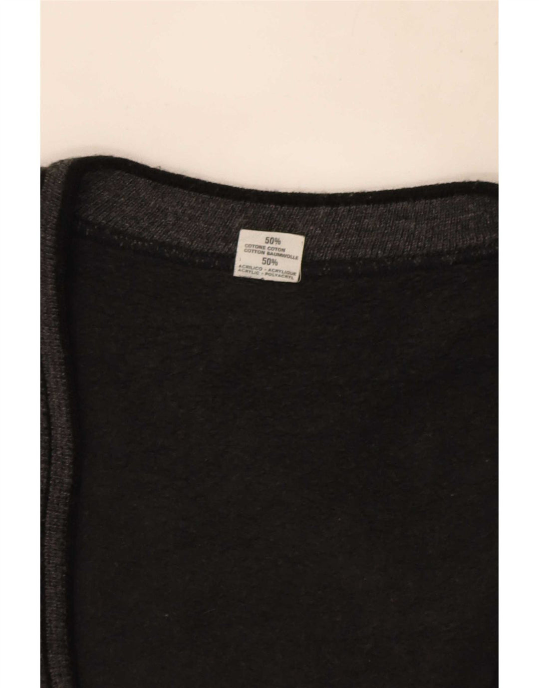 Vintage herre cardigan sweater XL grå bomuld