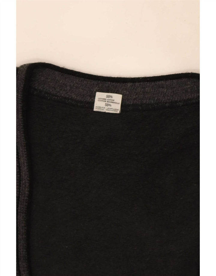 Vintage herre cardigan sweater XL grå bomuld