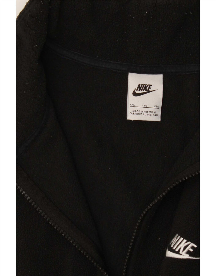 Nike Fleece Jumper med lynlås til mænd 2XL Sort
