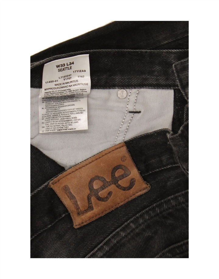 LEE Mens Seattle Denim Shorts W33 Medium Black Cotton Vintage Lee and Second-Hand Lee from Messina Hembry 