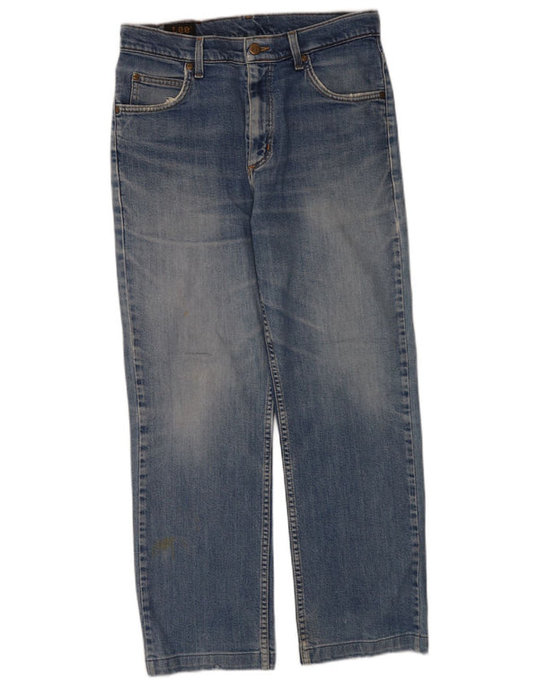 Lee Straight Jeans til mænd W30 L28 blå bomuld
