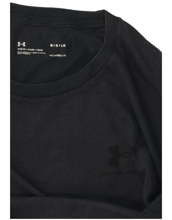 UNDER ARMOUR Herre Heat Gear T-Shirt Top Stor Grå