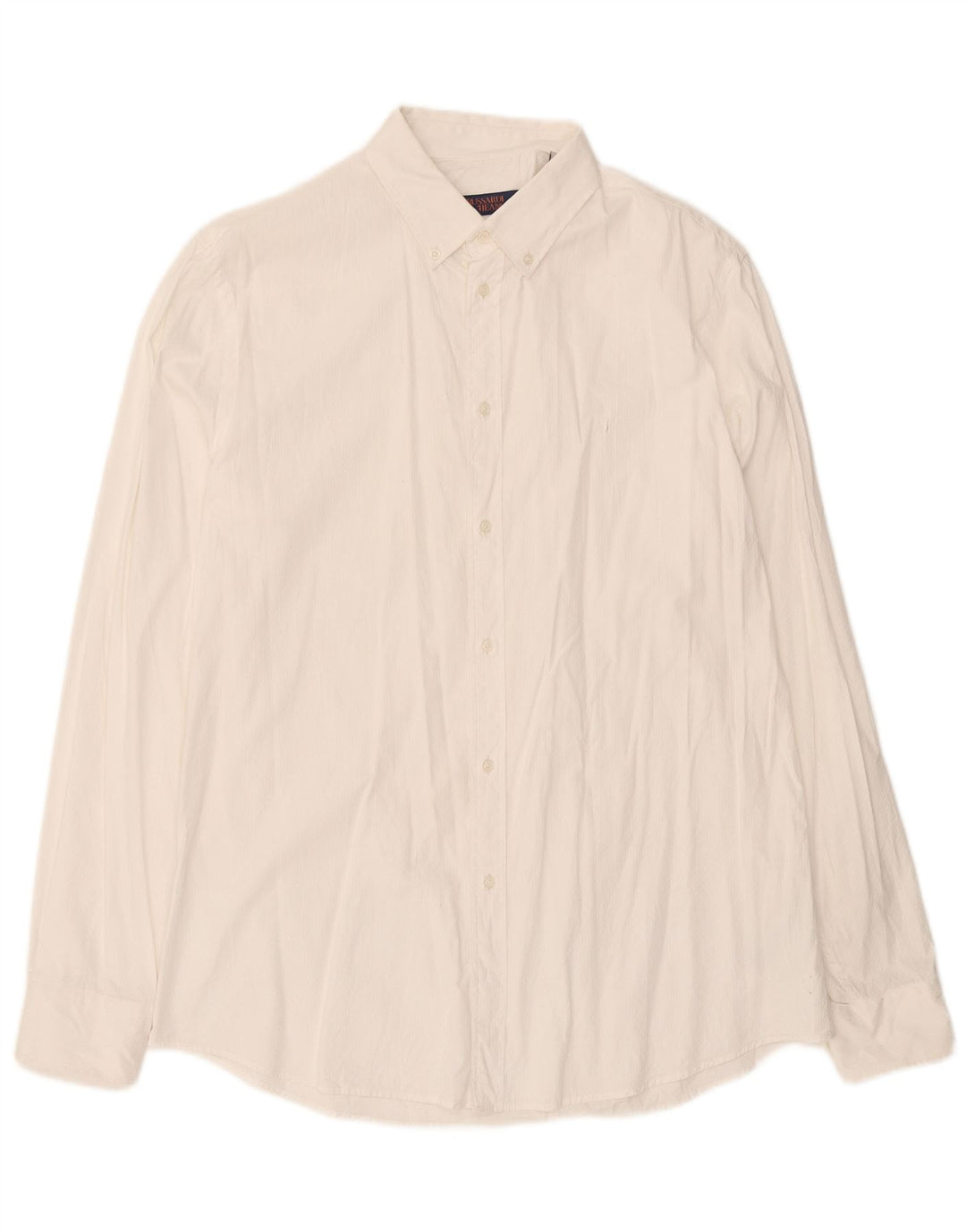 Trussardi Herre Regular Fit skjorte str. 43 Large White Cotton