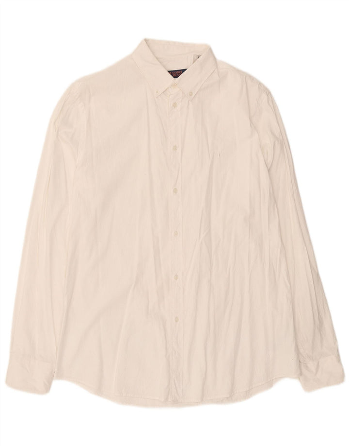 Trussardi Herre Regular Fit skjorte str. 43 Large White Cotton