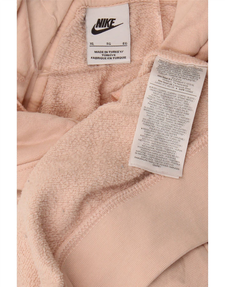 NIKE Hættetrøje til mænd XL Pink Bomuld