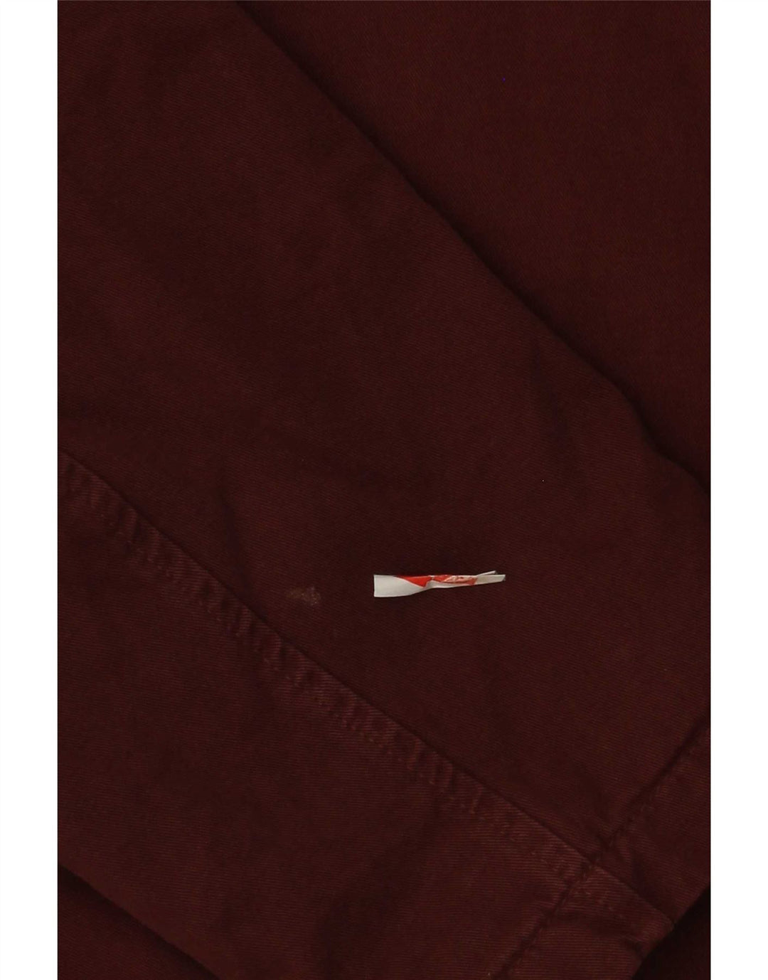 Zara Herre Bomber Jacket UK 40 Large Bourgogne Bomuld