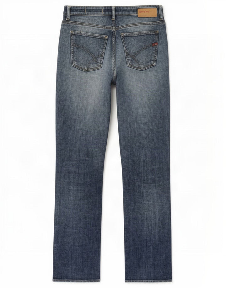 Gas Straight Jeans til kvinder W30 L30 Blå Bomuld