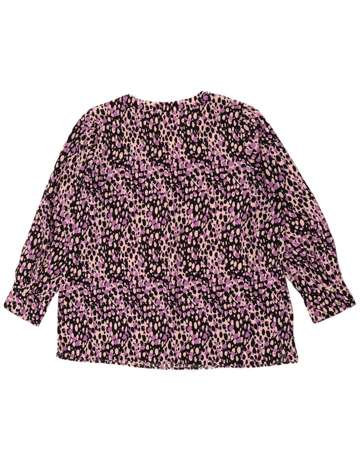 MARKS & SPENCER Damebluse Top UK 18 XL Flerfarvet dyreprint