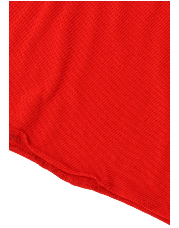 LACOSTE ærmeløs polokjole til kvinder str. 42 Stor rød bomuld