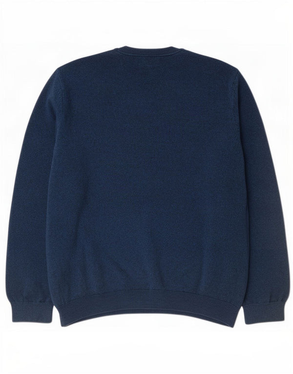 Marks & Spencer Herre V-hals sweater 3XL blå bomuld