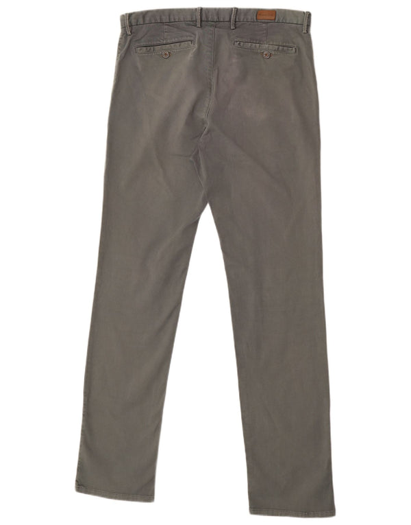 Massimo Dutti Herre Regular Fit Chinobukser EU 42 Large W34 L32 Grøn