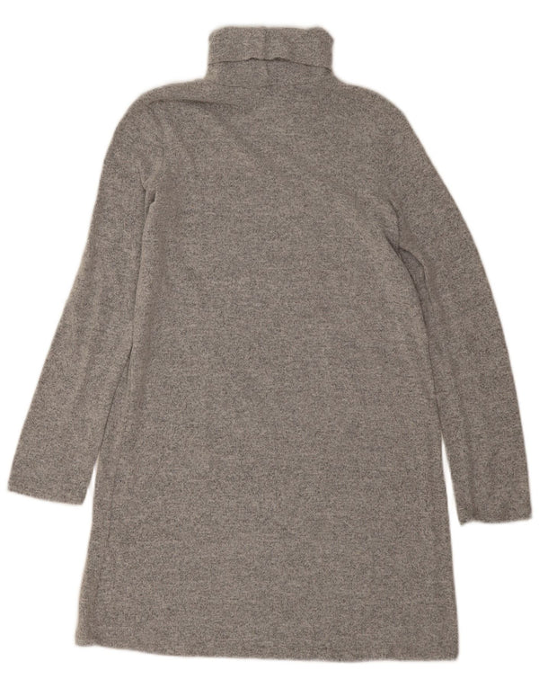 Zara Womens Oversized Jumper Dress UK 10 Small Grå Polyester