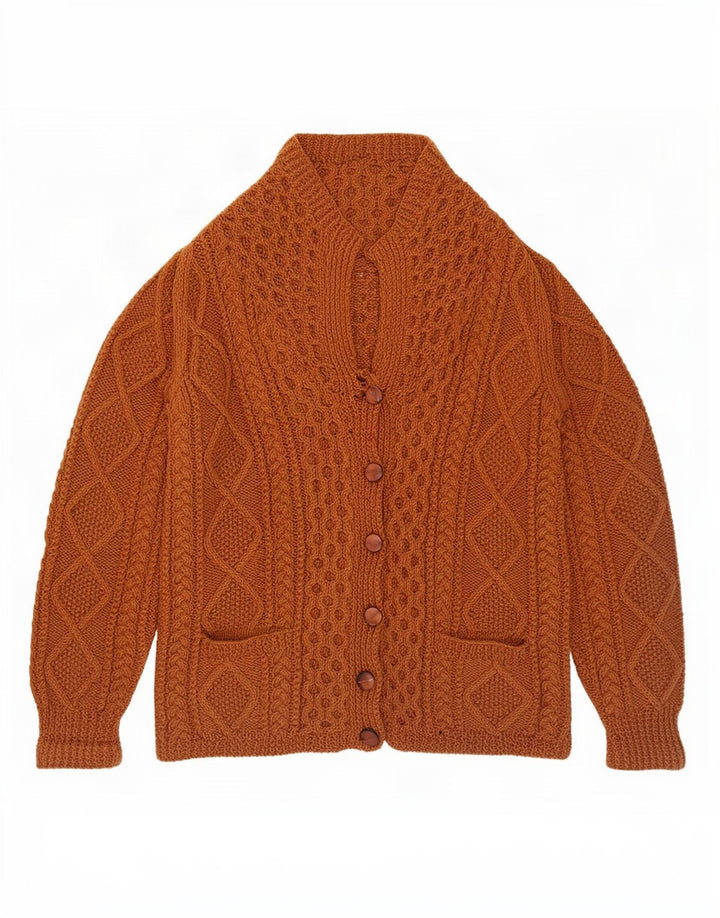 Vintage herre cardigan sweater UK 14 Medium Brown
