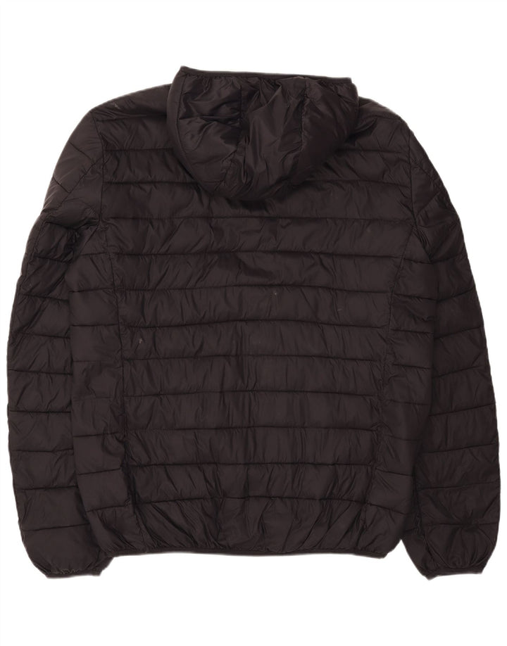 Kappa Herre hættepolstret jakke UK 44 2XL Sort polyamid