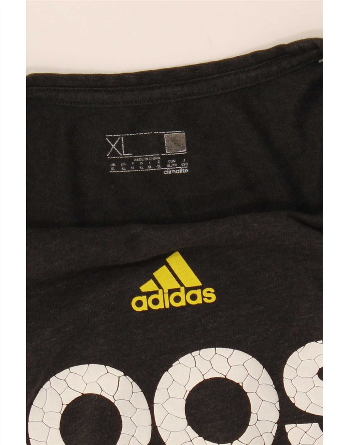Adidas Herre Climalite Grafisk T-Shirt Top XL Sort