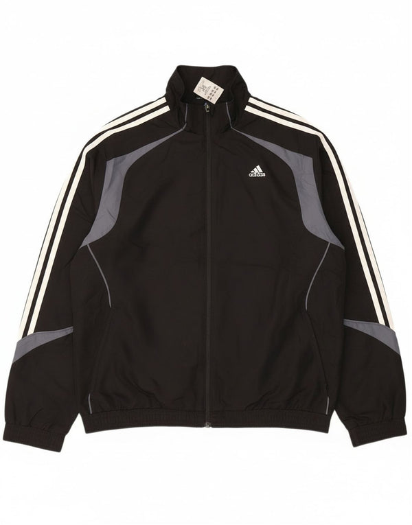 Adidas Træningsdragt til mænd Top jakke UK 42/44 Large Black Colourblock Polyester