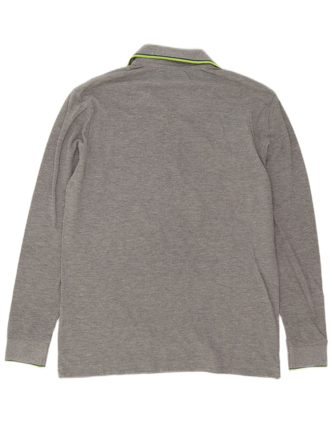 Kappa Langærmet Polo Shirt til mænd Stor grå stribet bomuld