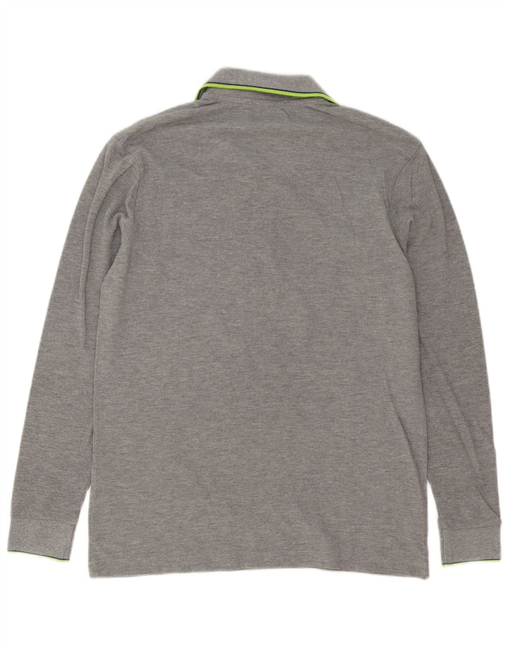 Kappa Langærmet Polo Shirt til mænd Stor grå stribet bomuld